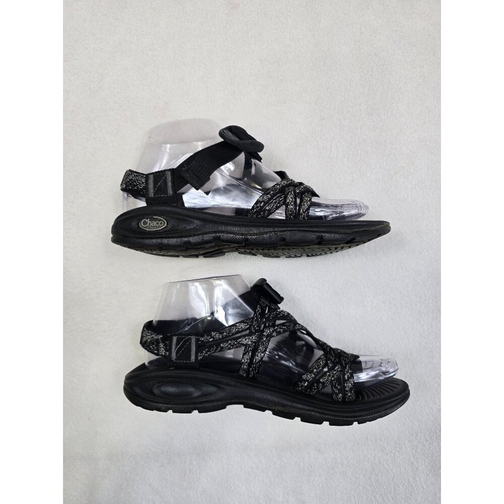 Chaco Z/Cloud Womens Sandals Size 6 Black Adjustable Straps Arch Support - Picture 6 of 8